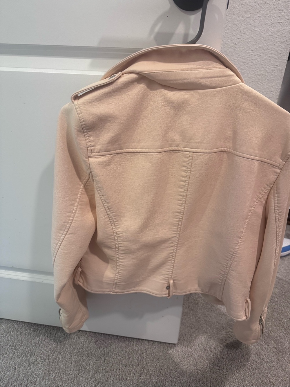 Signature by Levi Strauss Pale Pink Faux Leather Moto Jacket - Picture 2 of 4